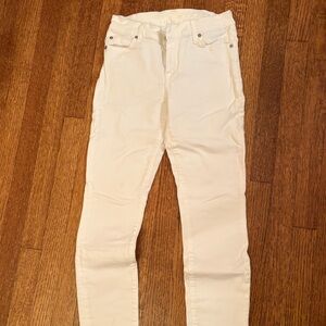 Vintage 7 For All Mankind Women's Cream Skinny Jeans